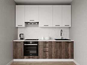 Кухонный гарнитур Старое Дерево 2400 h950 (Стол. 26мм) в Губкинском - gubkinskiy.ok-mebel.com | фото