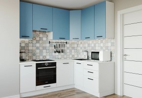 Кухонный гарнитур угловой Капри 2200х1600 h950 (Стол. 26мм) в Губкинском - gubkinskiy.ok-mebel.com | фото