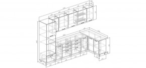 Кухонный гарнитур угловой Капри 3200х1400 (Стол. 38мм) в Губкинском - gubkinskiy.ok-mebel.com | фото 2