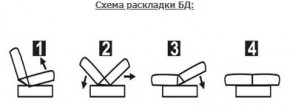 ЛАУРА ЛЮКС Диван Лаура Люкс БД+2подушки в Губкинском - gubkinskiy.ok-mebel.com | фото 7