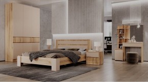 ЛЕНОРА Спальный гарнитур (модульный) кашемир в Губкинском - gubkinskiy.ok-mebel.com | фото