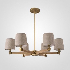 Люстра на штанге Imperiumloft Jorgenson Beige/Light wood STAVRA01 в Губкинском - gubkinskiy.ok-mebel.com | фото
