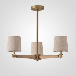 Люстра на штанге Imperiumloft Jorgenson Beige/Light wood STAVRA01 в Губкинском - gubkinskiy.ok-mebel.com | фото