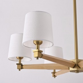 Люстра на штанге Imperiumloft Jorgenson White/Light wood STAVRA01 в Губкинском - gubkinskiy.ok-mebel.com | фото 11