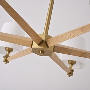 Люстра на штанге Imperiumloft Jorgenson White/Light wood STAVRA01 в Губкинском - gubkinskiy.ok-mebel.com | фото 13