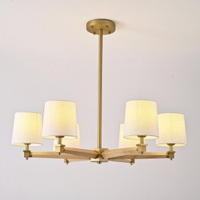 Люстра на штанге Imperiumloft Jorgenson White/Light wood STAVRA01 в Губкинском - gubkinskiy.ok-mebel.com | фото 3