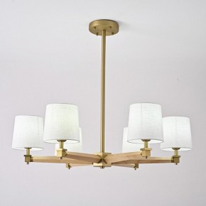 Люстра на штанге Imperiumloft Jorgenson White/Light wood STAVRA01 в Губкинском - gubkinskiy.ok-mebel.com | фото 4