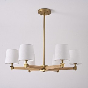 Люстра на штанге Imperiumloft Jorgenson White/Light wood STAVRA01 в Губкинском - gubkinskiy.ok-mebel.com | фото 5