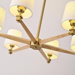 Люстра на штанге Imperiumloft Jorgenson White/Light wood STAVRA01 в Губкинском - gubkinskiy.ok-mebel.com | фото 7