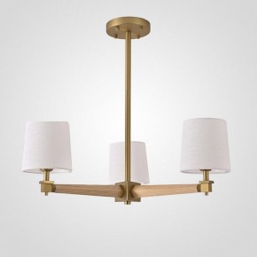 Люстра на штанге Imperiumloft Jorgenson White/Light wood STAVRA01 в Губкинском - gubkinskiy.ok-mebel.com | фото