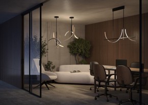 Люстра на штанге Maytoni Wabi MOD428PL-L27BK в Губкинском - gubkinskiy.ok-mebel.com | фото 6