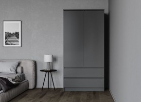 МОРИ МШ 900.1 Шкаф (графит) в Губкинском - gubkinskiy.ok-mebel.com | фото 2