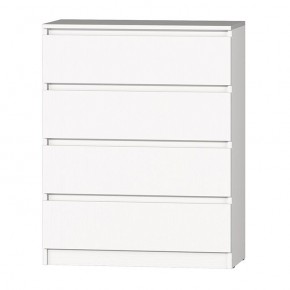 МС "Хилтон" Комод №1 800 (4 ящ.) белый текстурный в Губкинском - gubkinskiy.ok-mebel.com | фото 2