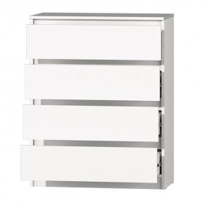 МС "Хилтон" Комод №1 800 (4 ящ.) белый текстурный в Губкинском - gubkinskiy.ok-mebel.com | фото 3