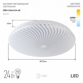 Накладной светильник Эра Slim SPB-6 Slim 8 24-4K в Губкинском - gubkinskiy.ok-mebel.com | фото 2