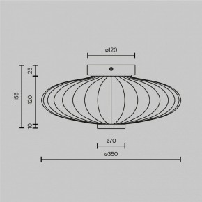 Накладной светильник Maytoni Amulet MOD555WL-L4G3K в Губкинском - gubkinskiy.ok-mebel.com | фото 4