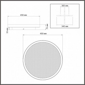 Накладной светильник Sonex Shimmers 7736/60L в Губкинском - gubkinskiy.ok-mebel.com | фото 8