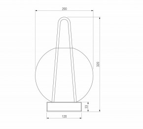 Настольная лампа декоративная Eurosvet Frasco 80507/1 синий в Губкинском - gubkinskiy.ok-mebel.com | фото 2