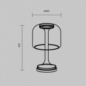 Настольная лампа декоративная Maytoni Spirito MOD286TL-L18G3K в Губкинском - gubkinskiy.ok-mebel.com | фото 4