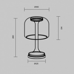 Настольная лампа декоративная Maytoni Spirito MOD286TL-L8W3K в Губкинском - gubkinskiy.ok-mebel.com | фото 4