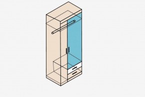 НИКА Н10з Шкаф для одежды в Губкинском - gubkinskiy.ok-mebel.com | фото 4