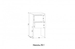 НИКОЛЬ 25 Шкаф 5-ти створчатый в Губкинском - gubkinskiy.ok-mebel.com | фото 7