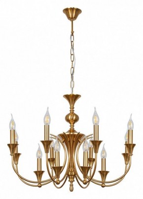 Подвесная люстра Arte Lamp Collinetta A4094LM-12PB в Губкинском - gubkinskiy.ok-mebel.com | фото 2