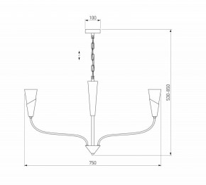 Подвесная люстра Eurosvet Rhyton 60167/6 никель в Губкинском - gubkinskiy.ok-mebel.com | фото 5