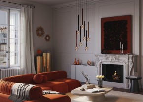 Подвесная люстра Maytoni Bubble dream MOD383PL-L40BBS3K в Губкинском - gubkinskiy.ok-mebel.com | фото 5