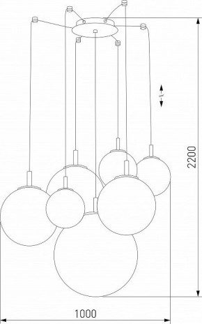 Подвесная люстра TK Lighting Cadix 4608 Cadix Gold в Губкинском - gubkinskiy.ok-mebel.com | фото 3