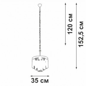 Подвесная люстра Vitaluce V53570 V53570-8/7 в Губкинском - gubkinskiy.ok-mebel.com | фото 4