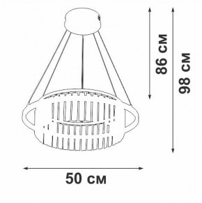 Подвесная люстра Vitaluce V54010 V54010-0/1S в Губкинском - gubkinskiy.ok-mebel.com | фото 6