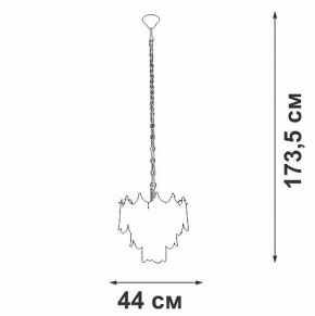 Подвесная люстра Vitaluce V58120 V58120-8/5 в Губкинском - gubkinskiy.ok-mebel.com | фото 3
