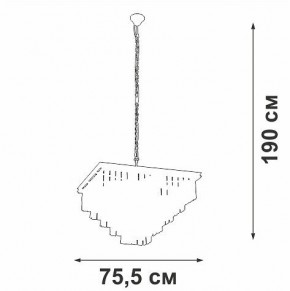 Подвесная люстра Vitaluce V5818 V5818-8/13 в Губкинском - gubkinskiy.ok-mebel.com | фото 5