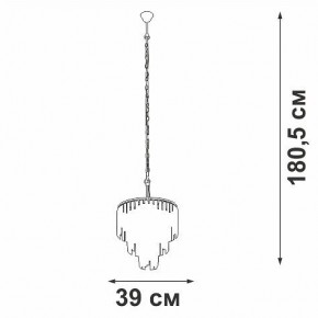 Подвесная люстра Vitaluce V5867 V5867-8/10 в Губкинском - gubkinskiy.ok-mebel.com | фото 5