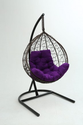 Подвесное кресло Бароло (коричневый/фиолетовый) в Губкинском - gubkinskiy.ok-mebel.com | фото