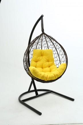 Подвесное кресло Бароло (коричневый/желтый) в Губкинском - gubkinskiy.ok-mebel.com | фото