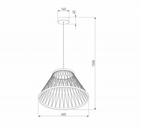 Подвесной светильник Eurosvet Cesta 40017/1 LED коричневый в Губкинском - gubkinskiy.ok-mebel.com | фото 5