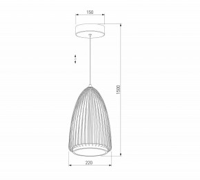 Подвесной светильник Eurosvet Comodita 40009/1 LED черный в Губкинском - gubkinskiy.ok-mebel.com | фото 5