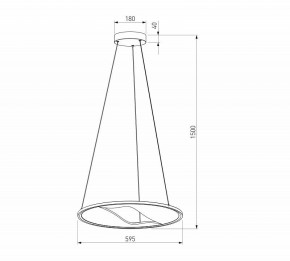 Подвесной светильник Eurosvet Occhio 40027/1 LED серый в Губкинском - gubkinskiy.ok-mebel.com | фото 5