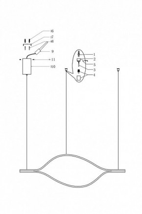 Подвесной светильник Imperiumloft Tape Light TRUDY01 в Губкинском - gubkinskiy.ok-mebel.com | фото 4