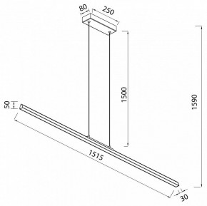 Подвесной светильник Mantra Lineal 8959 в Губкинском - gubkinskiy.ok-mebel.com | фото 3