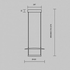 Подвесной светильник Maytoni Ambience MOD280PL-L23B3K1 в Губкинском - gubkinskiy.ok-mebel.com | фото 4