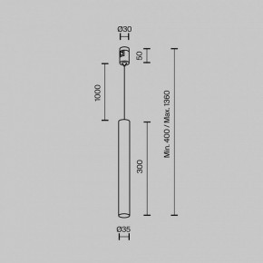 Подвесной светильник Maytoni Focus Led TR155-1-5W3K-BS в Губкинском - gubkinskiy.ok-mebel.com | фото 4