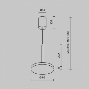 Подвесной светильник Maytoni Plato P076PL-L12W4K-BS в Губкинском - gubkinskiy.ok-mebel.com | фото 6