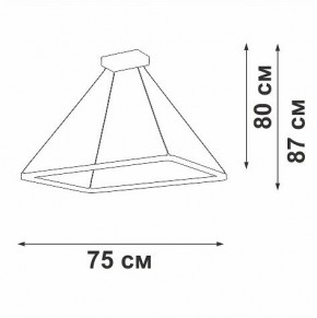 Подвесной светильник Vitaluce V2704 V2704-9/1S в Губкинском - gubkinskiy.ok-mebel.com | фото 3