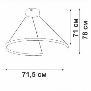 Подвесной светильник Vitaluce V2706 V2706-9/1S в Губкинском - gubkinskiy.ok-mebel.com | фото 3