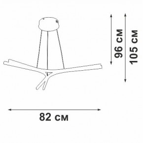 Подвесной светильник Vitaluce V2708 V2708-9/3S в Губкинском - gubkinskiy.ok-mebel.com | фото 3
