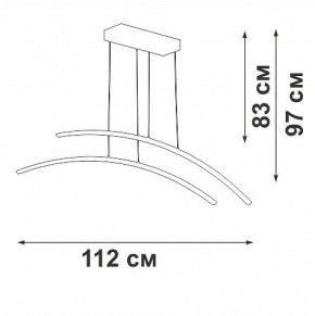 Подвесной светильник Vitaluce V2709 V2709-8/2S в Губкинском - gubkinskiy.ok-mebel.com | фото 3