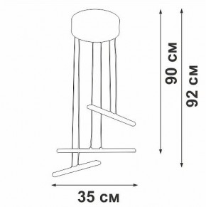 Подвесной светильник Vitaluce V3046 V3046-0/3S в Губкинском - gubkinskiy.ok-mebel.com | фото 5